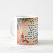 Isaiah 9:6 Voor ons is een kind geboren, Kerstmis Koffiemok (Voorkant links)