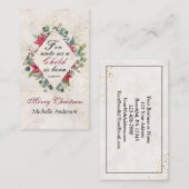 Isaiah 9:6 Voor ons is een kind geboren, Kerstmis Visitekaartje (Voorkant / Achterkant)