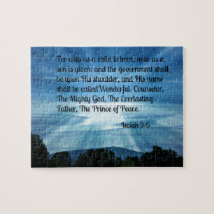 Isaiah 9:6 Voor ons is een kind geboren.. Legpuzzel
