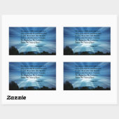 Isaiah 9:6 Voor ons is een kind geboren.. Rechthoekige Sticker (Vel)