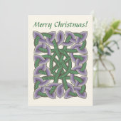 Isaiah 9 Bijbelse Verse Calligrafie Celtic Knot Kaart (Staand voorkant)