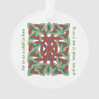 Isaiah 9 Bijbelse Verse Calligrafie Celtic Knot Ornament