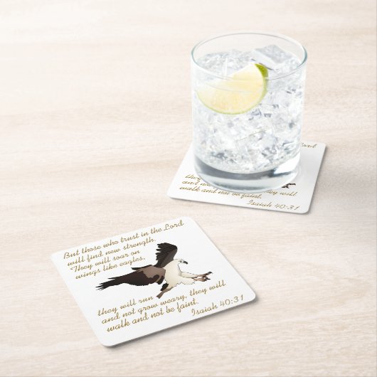 Isaiah Bible Verse Kartonnen Onderzetters (Insitu)