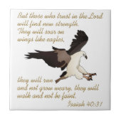 Isaiah Bible Verse Tegeltje (Voorkant)