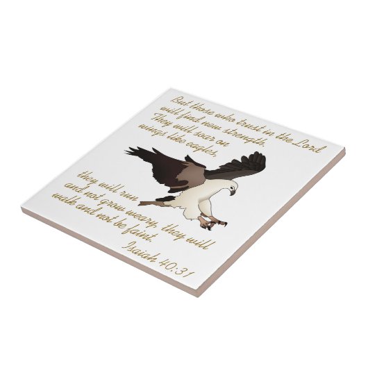 Isaiah Bible Verse Tegeltje (Zijkant)