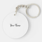 Isaiah Bijbelscript wacht op Lord Eagle Sleutelhanger (Achterkant)