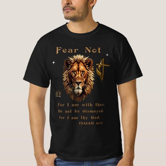 ISAIAH Bijbelvers 2-zijdig ontwerp T-shirt (Voorkant)