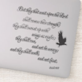 Isaiah Eagles Bijbelvers Sticker