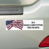 Isaiah en de Amerikaanse grondwet 25:4 Bumperstick Bumpersticker (Op auto)