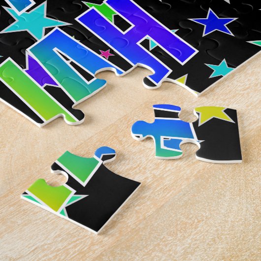 "ISAIAH" First Name, Fun "HAPPY BIRTHDAY" Legpuzzel (Zijkant)