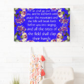 Isaiah gaat vooruit met Christelijke banner van de (Insitu)