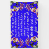 Isaiah gaat vooruit met Christelijke banner van de (Verticaal)