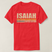 Isaiah Gift Name Personalized Funny Retro T-shirt (Design voorkant)