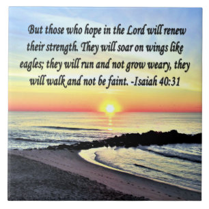 ISAIAH INSPIREREN 40:31 TEGELTJE