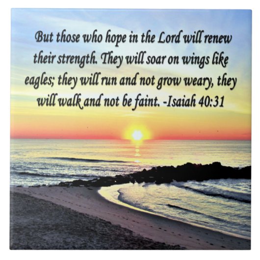ISAIAH INSPIREREN 40:31 TEGELTJE (Voorkant)