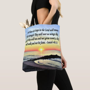 ISAIAH INSPIREREN 40:31 TOTE BAG