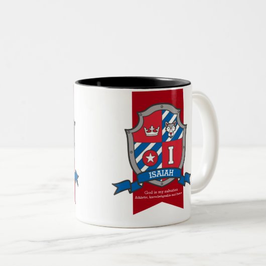 Isaiah knight shield red blue name betekent mok (Voorkant rechts)