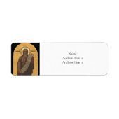 Isaiah Orthodox Christelijk Icoon Etiket (Voorkant)
