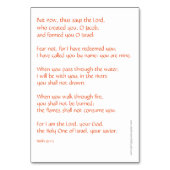 Isaiah Prayer-kaart met vlinder Kaart (Achterkant)