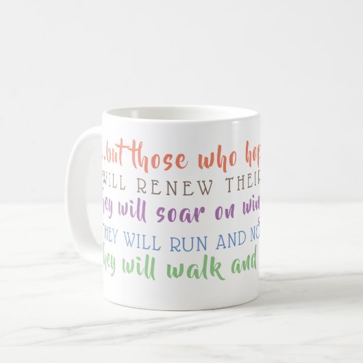 Isaiah Scriptsoar op vleugels als Eagles Mok (Voorkant links)