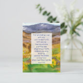 Isaiah Scripture Prayer Kaart bergen Landschap (Staand voorkant)