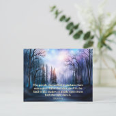 Isaiah Vers Rustieke Bos Kerstmis Christelijk Feestdagenkaart (Staand voorkant)