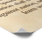 Isaiah's Swords-to-Plowshares Vision Poster (Hoek)