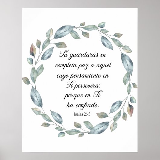 Isaias 26 poster (Voorkant)