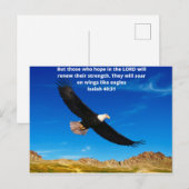 Isaías 40.31 briefkaart (Voorkant / Achterkant)