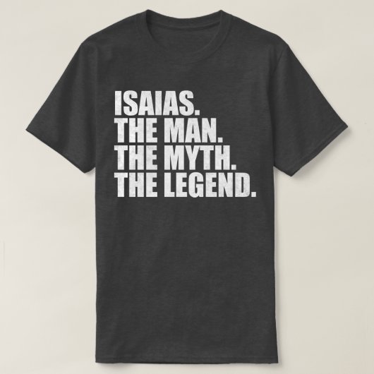 IsaiasIsaias Naam Isaias Voornaam T-shirt (Design voorkant)