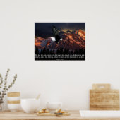 Isaih 40:31 het Portret van de Eagle van de Manusc Poster (Keuken)