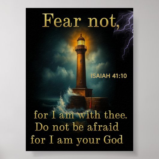 ISAIH 41:10 Schrift Poster (Voorkant)