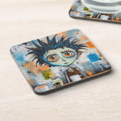 Isak Inkwell maandagochtend grillen Bier Onderzetter (Linkerzijde)