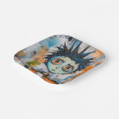 Isak Inkwell maandagochtend grillen Papieren Bordje (Gebogen)