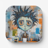 Isak Inkwell maandagochtend grillen Papieren Bordje (Voorkant)