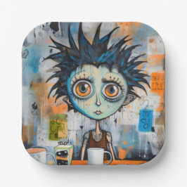 Isak Inkwell maandagochtend grillen Papieren Bordje