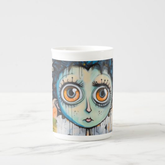 Isak Inkwell maandagochtend grillen Porselein Kop (Voorkant)