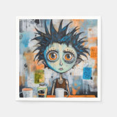 Isak Inkwell maandagochtend grillen Servet (Voorkant)