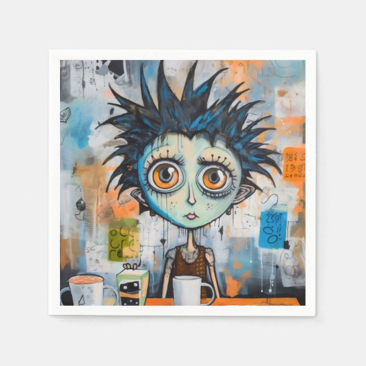 Isak Inkwell maandagochtend grillen Servet (Voorkant)