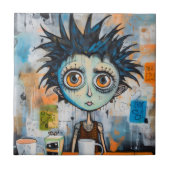 Isak Inkwell maandagochtend grillen Tegeltje (Voorkant)