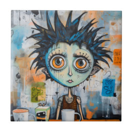 Isak Inkwell maandagochtend grillen Tegeltje