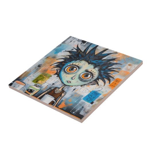 Isak Inkwell maandagochtend grillen Tegeltje (Zijkant)