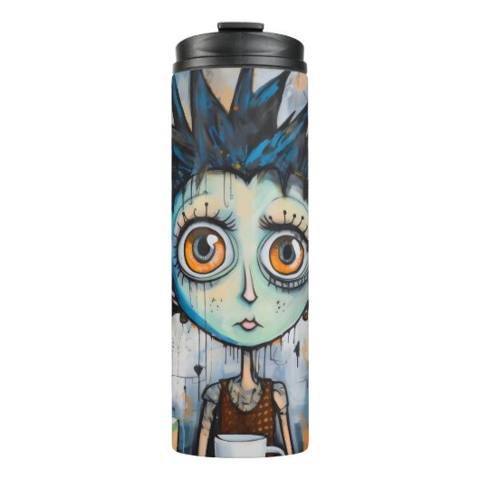 Isak Inkwell maandagochtend grillen Thermosbeker (Voorkant)