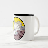 Isak og Zelfs Tweekleurige Koffiemok (Voorkant rechts)