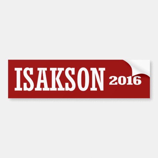 Isakson - Johnny Isakson 2016 Bumpersticker (Voorkant)