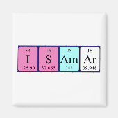 Isamar periodiek table name magnet (Voorkant)