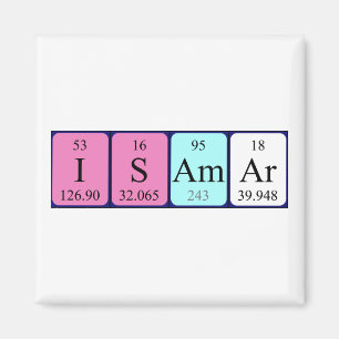Isamar periodiek table name magnet