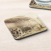 Isambard Kingdom Brunel (1806-59) naast de "Grea" Drankjes Onderzetter (Linkerzijde)