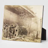 Isambard Kingdom Brunel (1806-59) naast de "Grea" Fotoplaat (Zijkant)