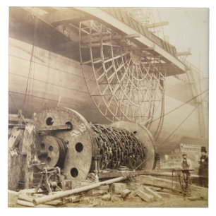 Isambard Kingdom Brunel (1806-59) naast de "Grea" Tegeltje